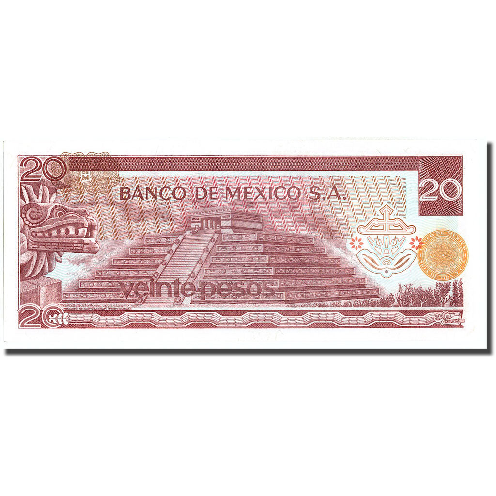 Banknote, Mexico, 20 Pesos, 1973, 1973-07-18, KM:64b, UNC(64)