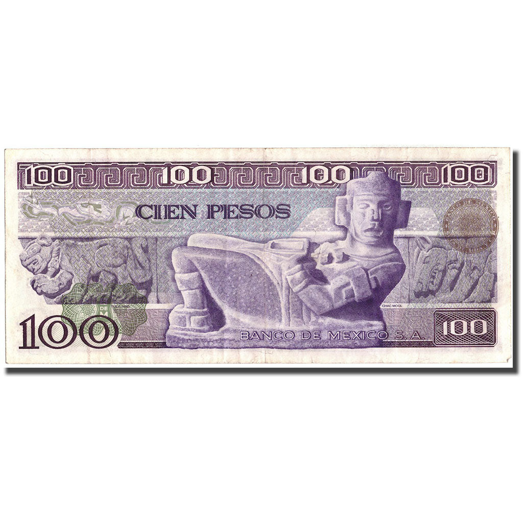Banknote, Mexico, 100 Pesos, 1974, 1974-05-30, KM:66a, AU(50-53)