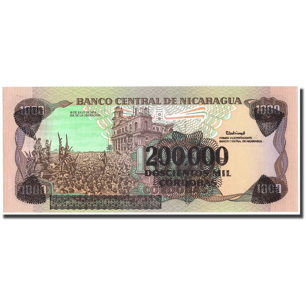 Geldschein, Nicaragua, 200,000 Córdobas on 1000 Córdobas, 1979, 1979-07-19
