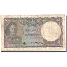 Banconote, Ceylon, 1 Rupee, 1949, 1949-03-01, KM:34, B+