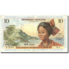 Banknote, French Antilles, 10 Francs, Undated (1964), KM:8b, EF(40-45)