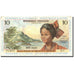 Banknote, French Antilles, 10 Francs, Undated (1964), KM:8b, EF(40-45)