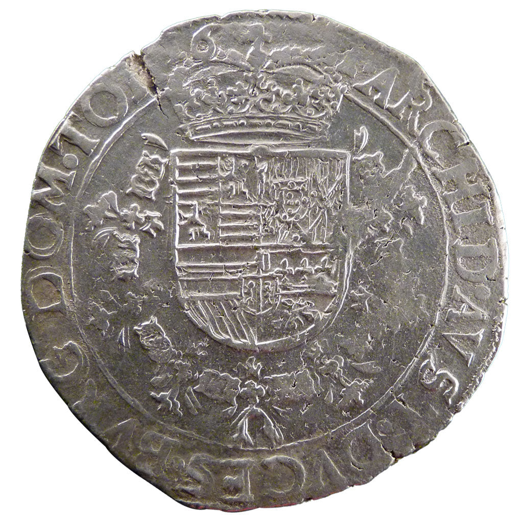 Belgium, Patagon, 1621, Tournai, EF(40-45), Silver, 27.90