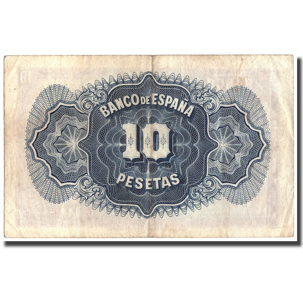 Banknote, Spain, 10 Pesetas, 1935, 1935, KM:86a, VF(30-35)