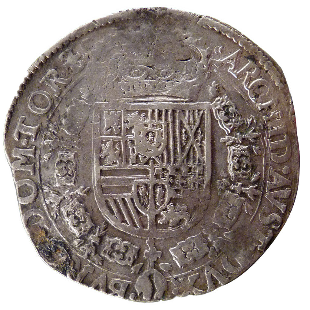 SPANISH NETHERLANDS, Patagon, 1634, Brabant, KM #53.3, EF(40-45), Silver, 28.00