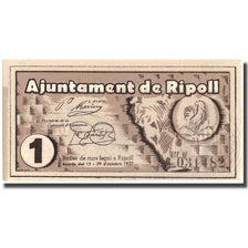 Billete, España, 1 Peseta, Ripoll, 1937, 1937, UNC