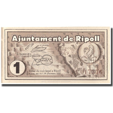 Geldschein, Spanien, 1 Peseta, Ripoll, 1937, 1937, UNZ