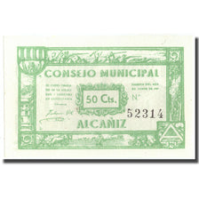 Banknote, Spain, 50 Centimos, Alcaniz, 1937, 1937, UNC(63)