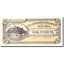 Banknot, Hiszpania, 1 Peseta, Denia, 1936, 1936, UNC(65-70)