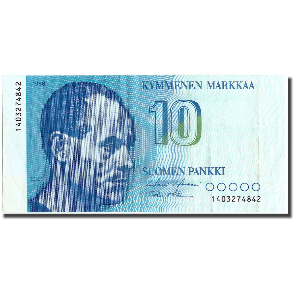 Banknote, Finland, 10 Markkaa, 1986, 1986, KM:113a, EF(40-45)