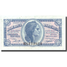 Banknot, Hiszpania, 50 Centimos, 1937, 1937, KM:93, UNC(65-70)