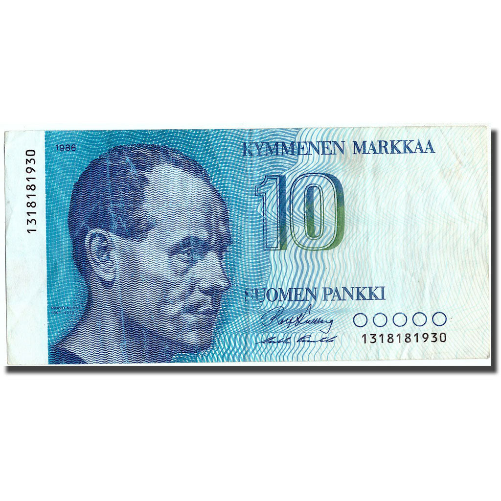 Banknote, Finland, 10 Markkaa, 1986, 1986, KM:113a, VF(20-25)