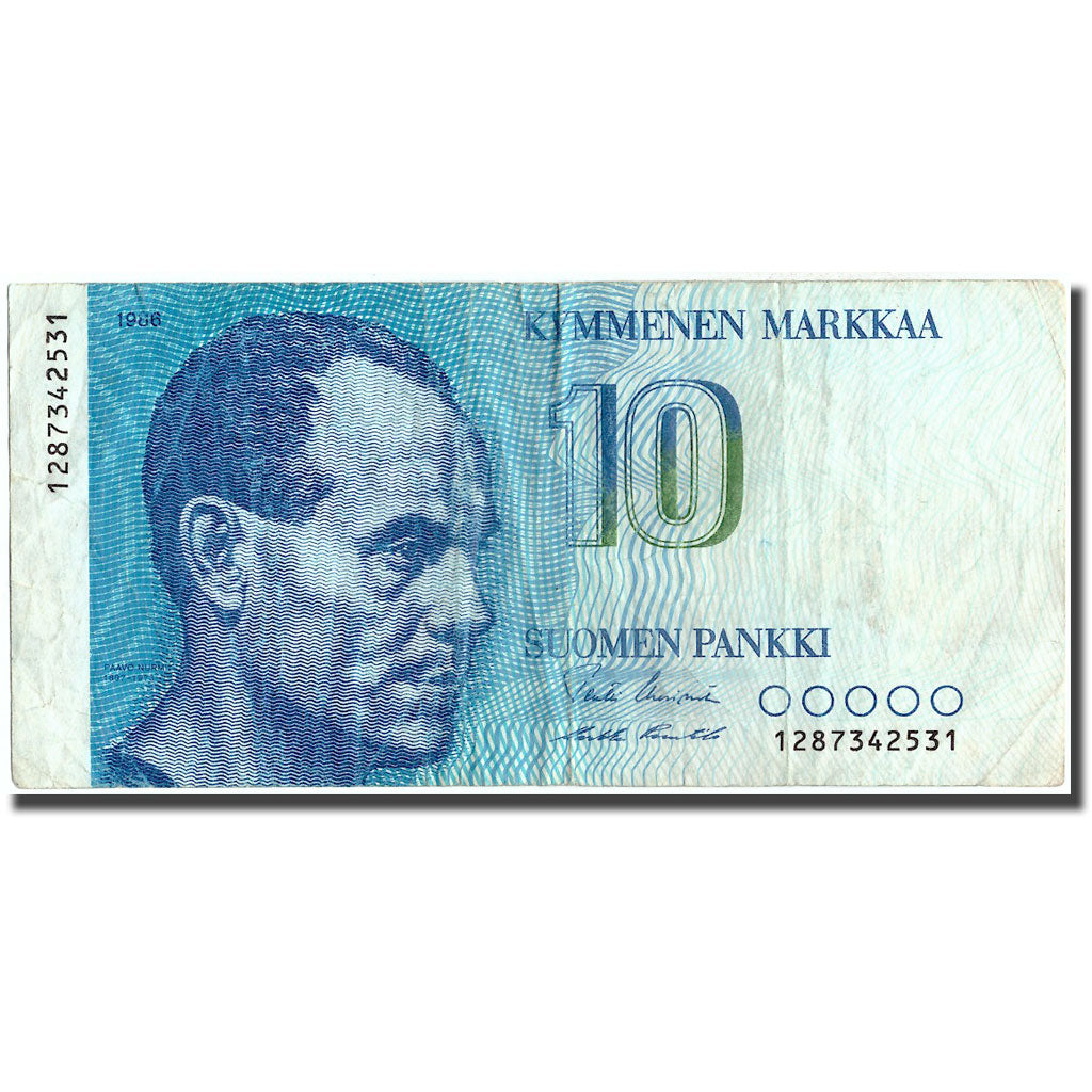 Banknote, Finland, 10 Markkaa, 1986, 1986, KM:113a, VF(20-25)