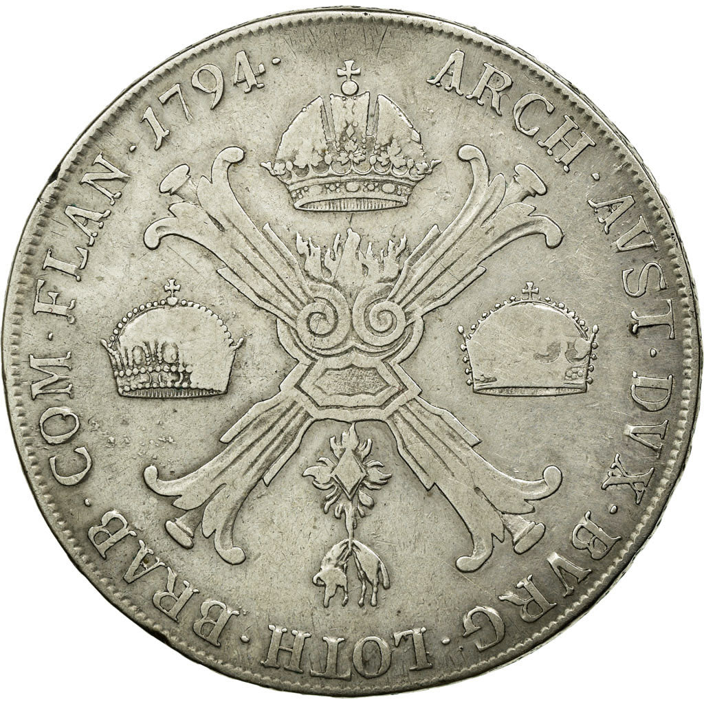 Coin, AUSTRIAN NETHERLANDS, Franz II, Kronenthaler, 1794, Vienne, VF(20-25)