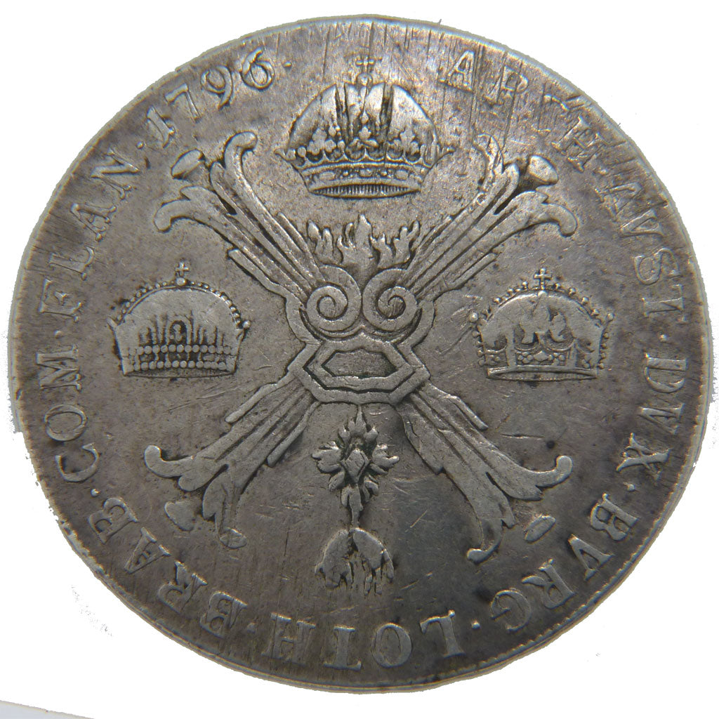 Belgium, Kronenthaler, 1796, Prague, KM #62.1, VF(30-35), Silver, 29.20