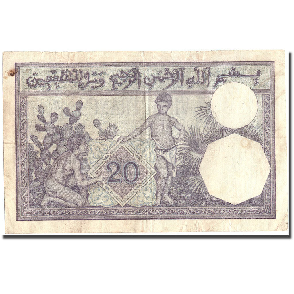 Banknote, Algeria, 20 Francs, 1929, 1929-06-29, KM:78b, EF(40-45)