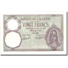 Banknote, Algeria, 20 Francs, 1942, 1942-02-21, KM:78b, AU(55-58)