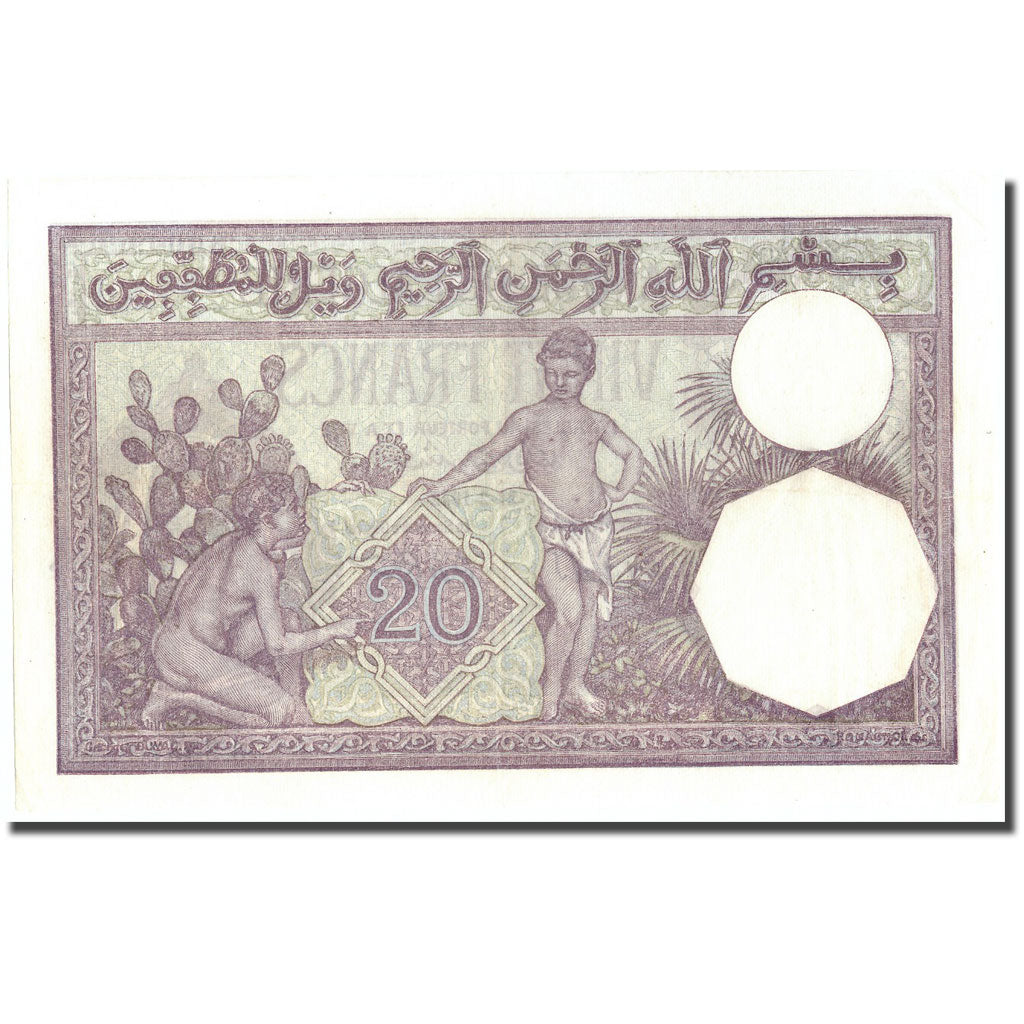 Banknote, Algeria, 20 Francs, 1942, 1942-02-21, KM:78b, AU(55-58)