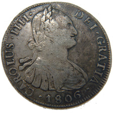 BOLIVIA, 8 Reales, 1806, Potosi, KM #73, EF(40-45), Silver, 26.80