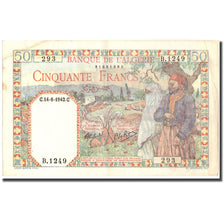 Banknote, Algeria, 50 Francs, 1942, 1942-08-14, KM:87, EF(40-45)