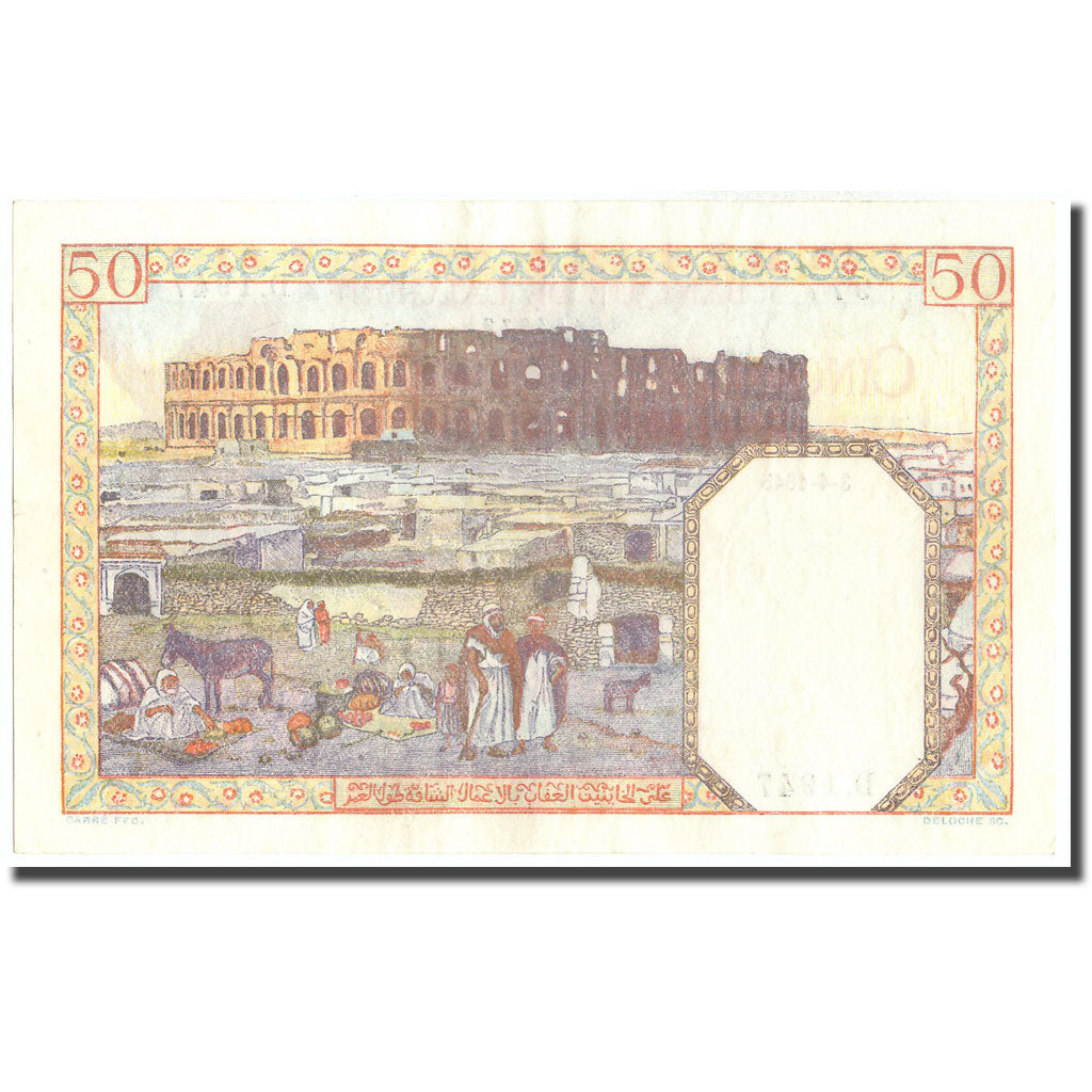 Banknote, Algeria, 50 Francs, 1945, 1945-04-03, KM:87, AU(50-53)