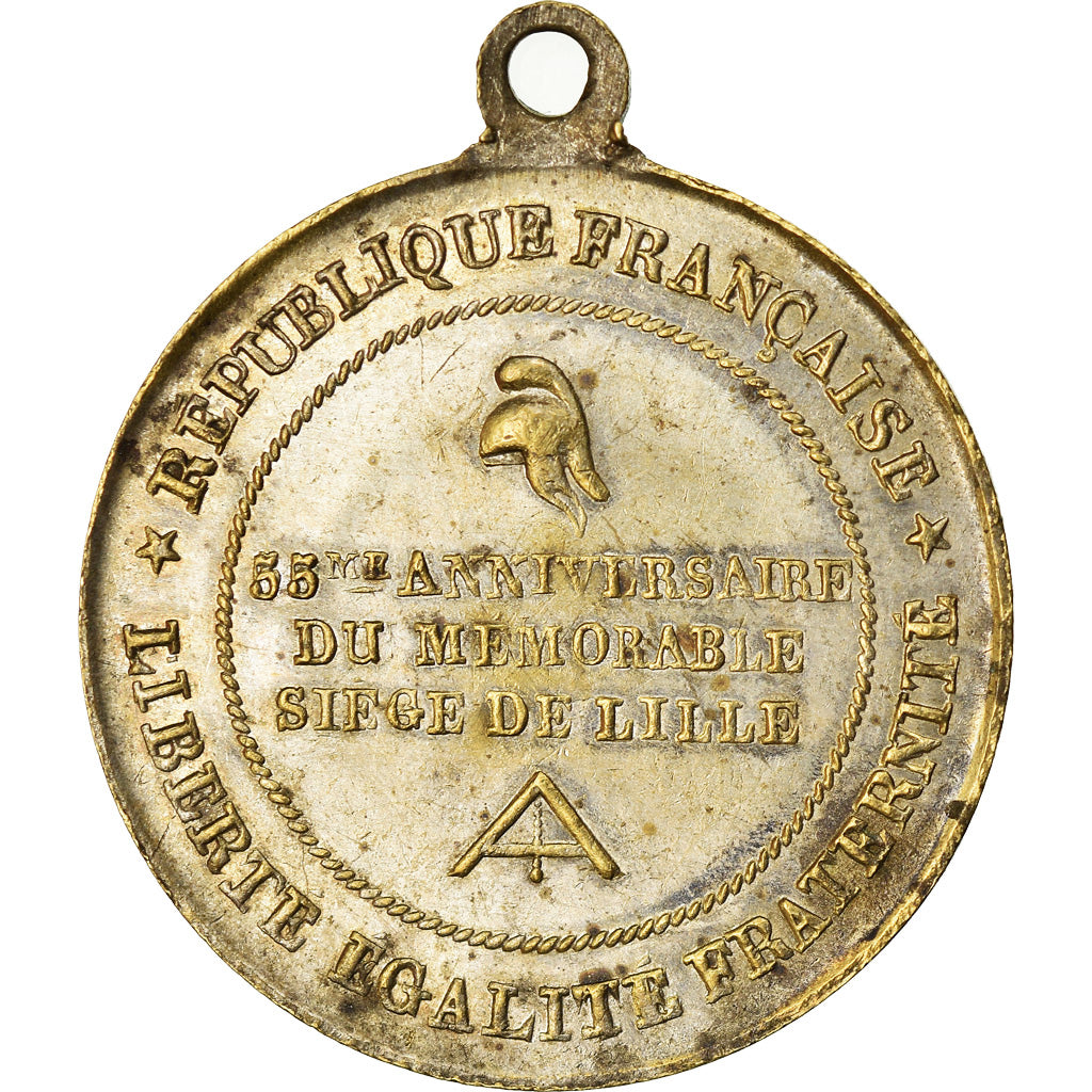 Francja, Token, 55ème Anniversaire du Siège de Lille, Banquet Fraternel, 1848
