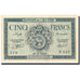 Banknote, Algeria, 5 Francs, 1942, 1942-11-16, KM:91, EF(40-45)
