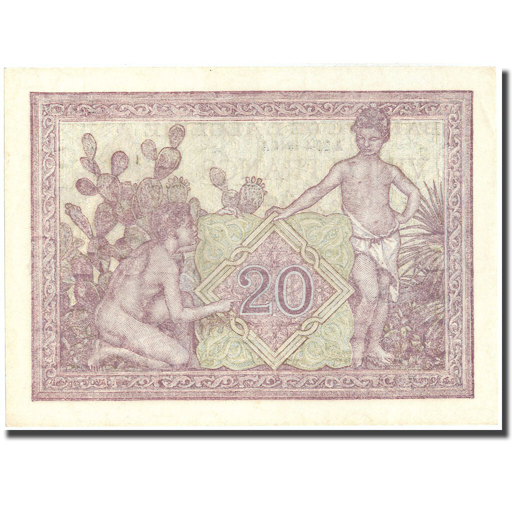 Geldschein, Algeria, 20 Francs, 1944, 1944-04-24, KM:92a, VZ+