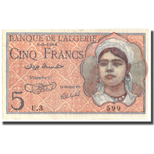 Banknote, Algeria, 5 Francs, 1944, 1944-02-08, KM:94a, EF(40-45)