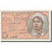 Banknote, Algeria, 5 Francs, 1944, 1944-10-02, KM:94a, AU(55-58)