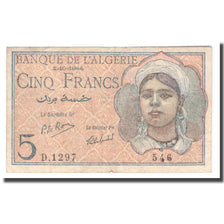 Banknote, Algeria, 5 Francs, 1944, 1944-10-02, KM:94a, EF(40-45)