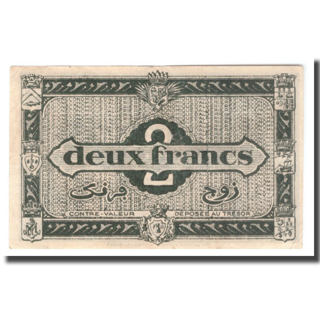 Banknote, Algeria, 2 Francs, 1944, 1944-01-31, KM:99b, AU(50-53)