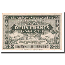 Banknote, Algeria, 2 Francs, 1944, 1944-01-31, KM:99b, AU(55-58)