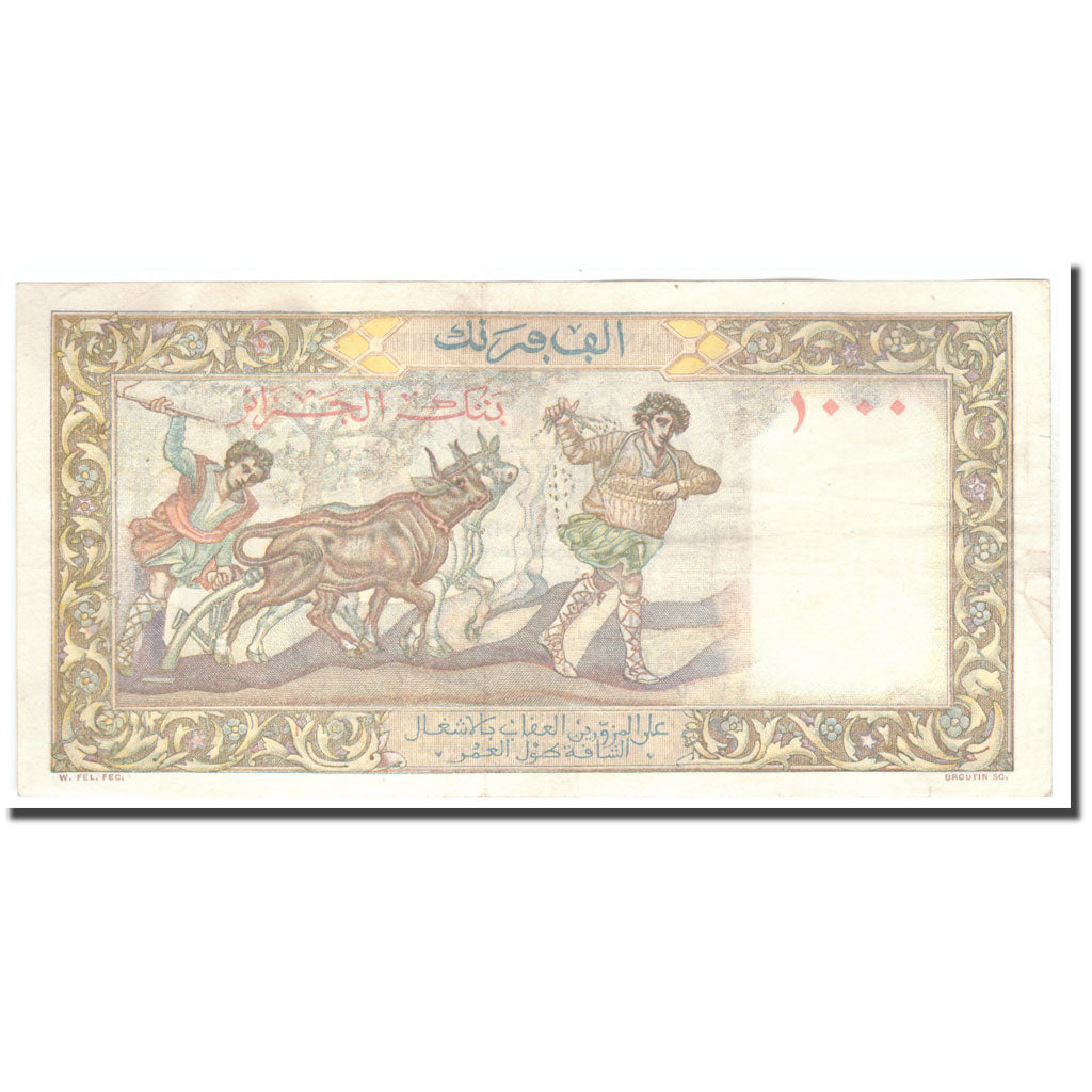 Biljet, Algerije, 1000 Francs, 1947, 1947-02-12, KM:104, TTB