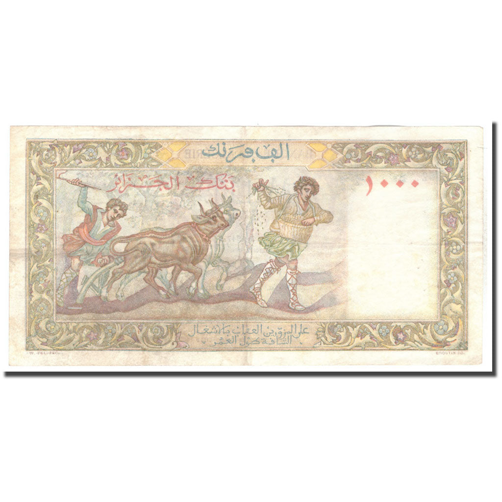 Biljet, Algerije, 1000 Francs, 1947, 1947-10-20, KM:104, TTB