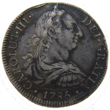 Mexico, 8 Réales, 1785, Mexico, KM #106.2, EF(40-45), Silver, 26.30