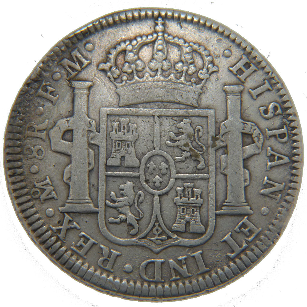 MEXICO, 8 Reales, 1794, Mexico City, KM #109, EF(40-45), Silver, 26.80