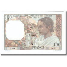 Biljet, Comoros, 100 Francs, Undated (1960-1963), Specimen, KM:3s, NIEUW