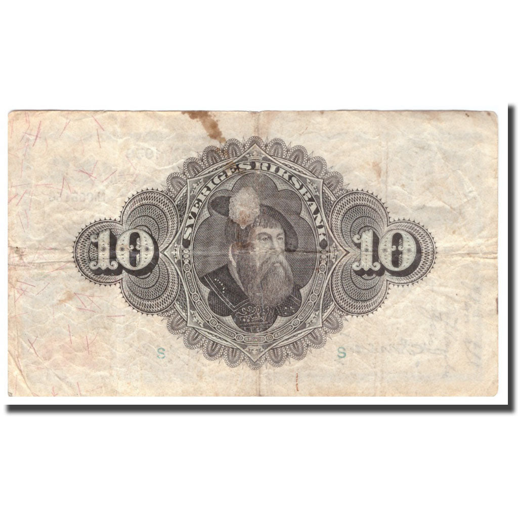Banknote, Sweden, 10 Kronor, 1939, 1939, KM:34v, VF(30-35)