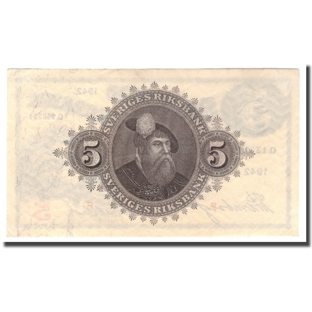Banknote, Sweden, 5 Kronor, 1942, 1942, KM:33y, EF(40-45)