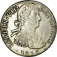 Moneda, México, Ferdinand VII, 8 Reales, 1810, Mexico City, MBC, Plata, KM:110
