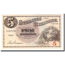 Banknote, Sweden, 5 Kronor, 1944, 1944, KM:33aa, EF(40-45)