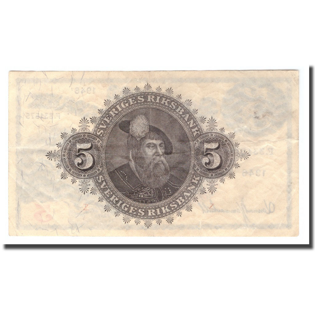 Banknote, Sweden, 5 Kronor, 1946, 1946, KM:33ac, F(12-15)