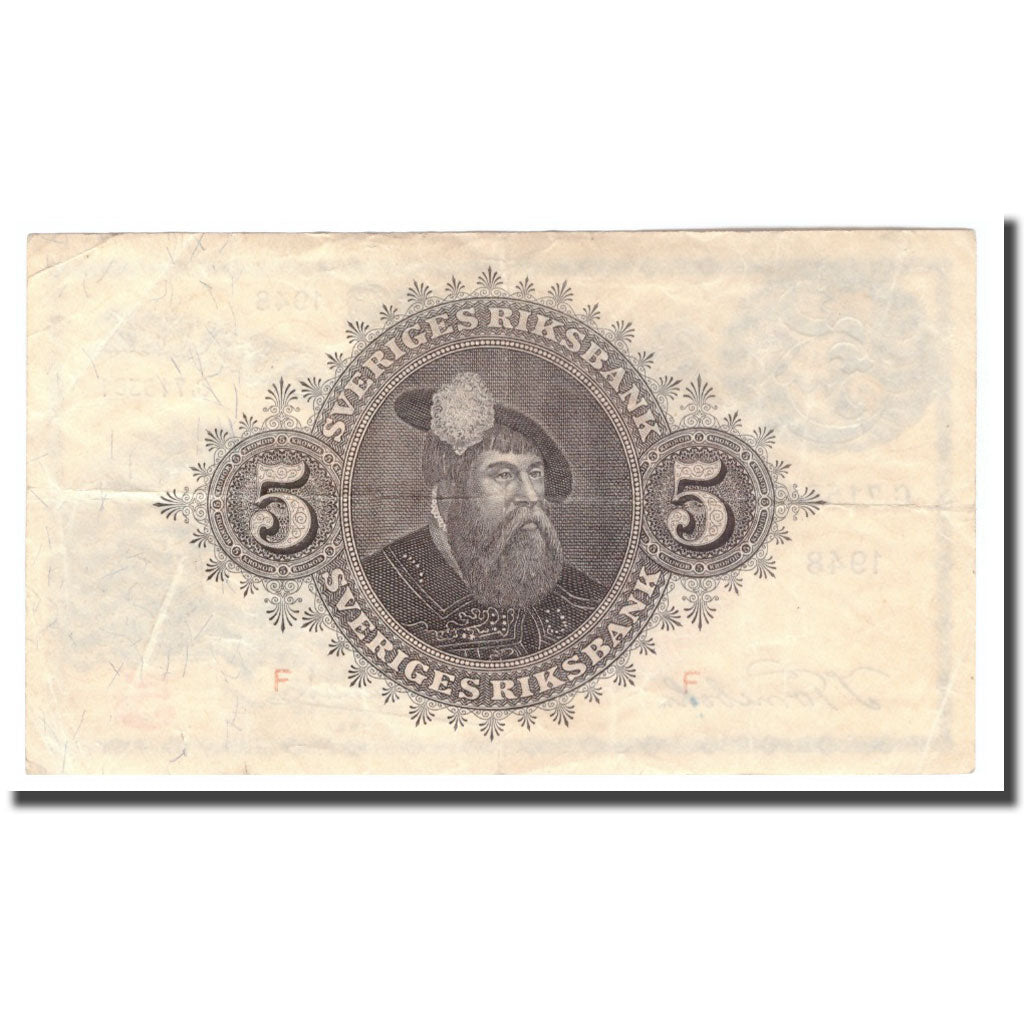 Banknote, Sweden, 5 Kronor, 1948, 1948, KM:33ae, F(12-15)