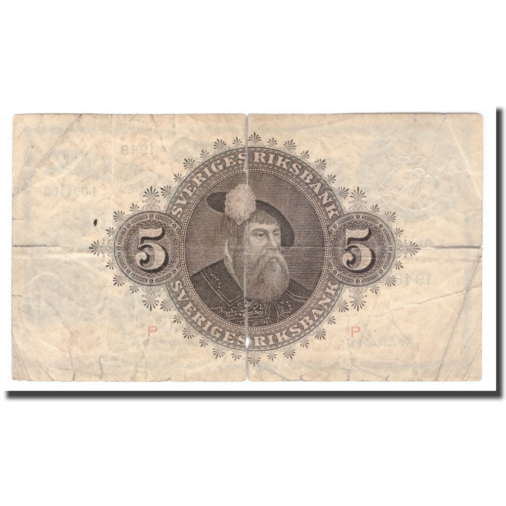 Banknote, Sweden, 5 Kronor, 1948, 1948, KM:33ae, VG(8-10)