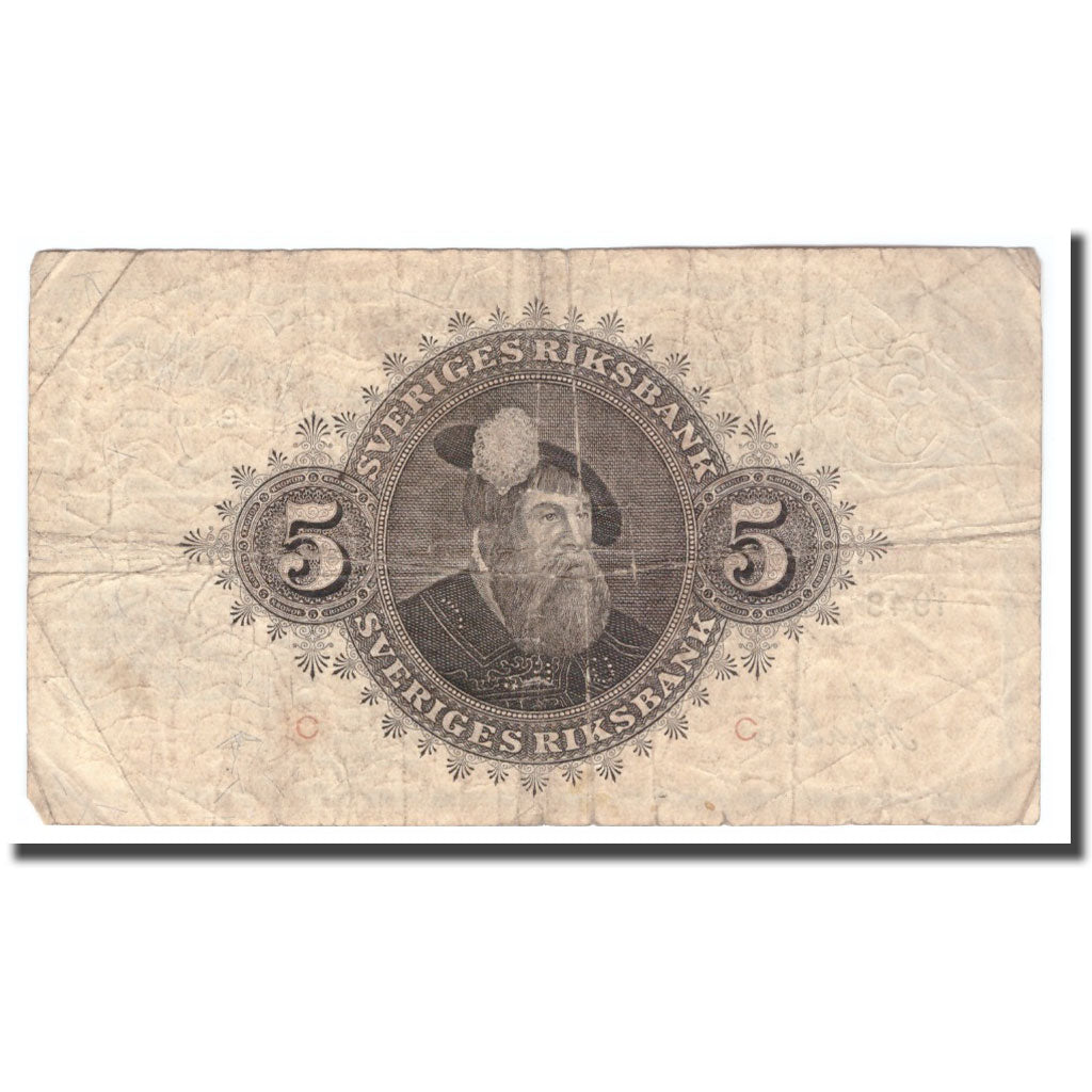 Banknote, Sweden, 5 Kronor, 1948, 1948, KM:33ae, VG(8-10)