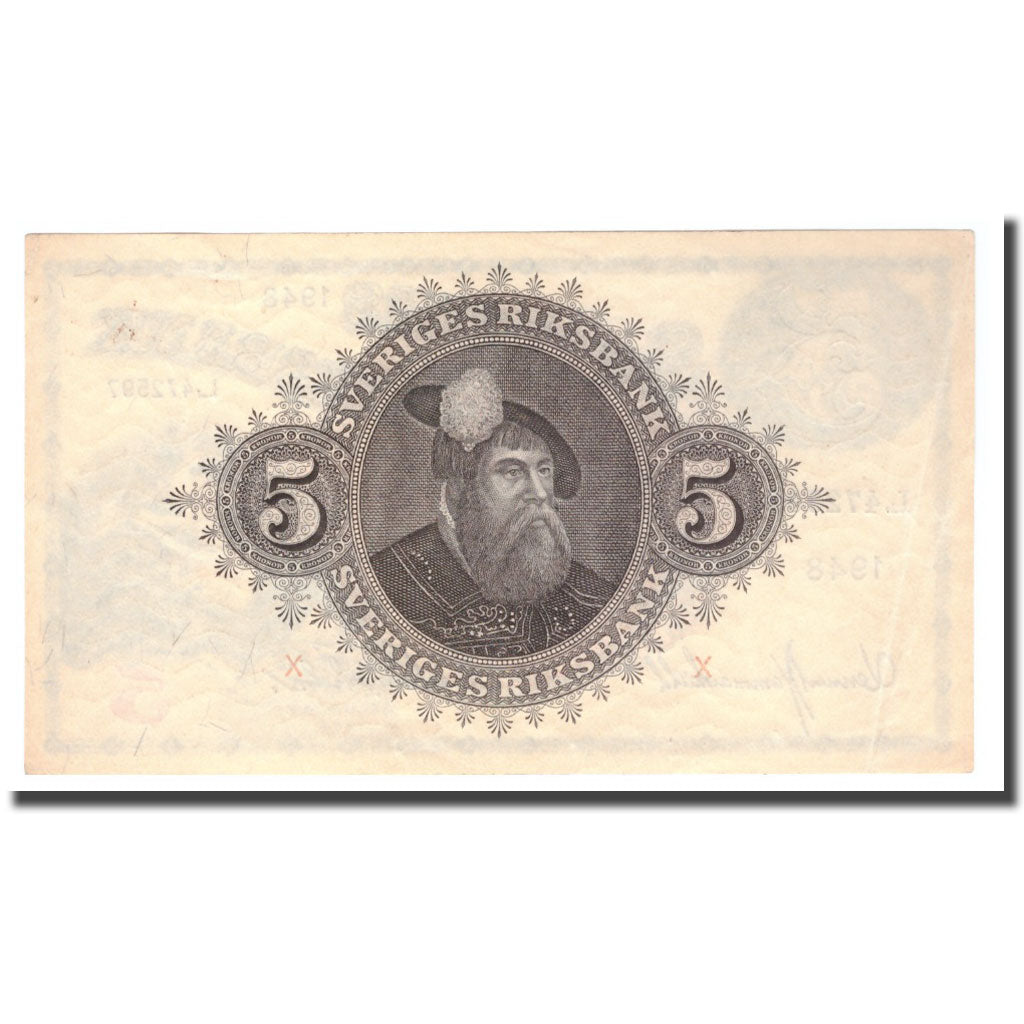 Banknote, Sweden, 5 Kronor, 1948, 1948, KM:33ae, EF(40-45)