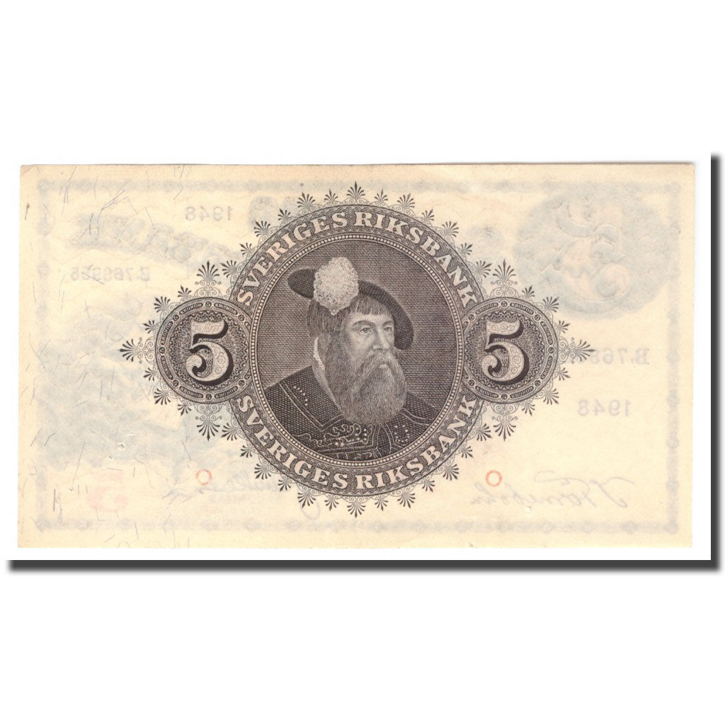Banknote, Sweden, 5 Kronor, 1948, 1948, KM:33ae, EF(40-45)