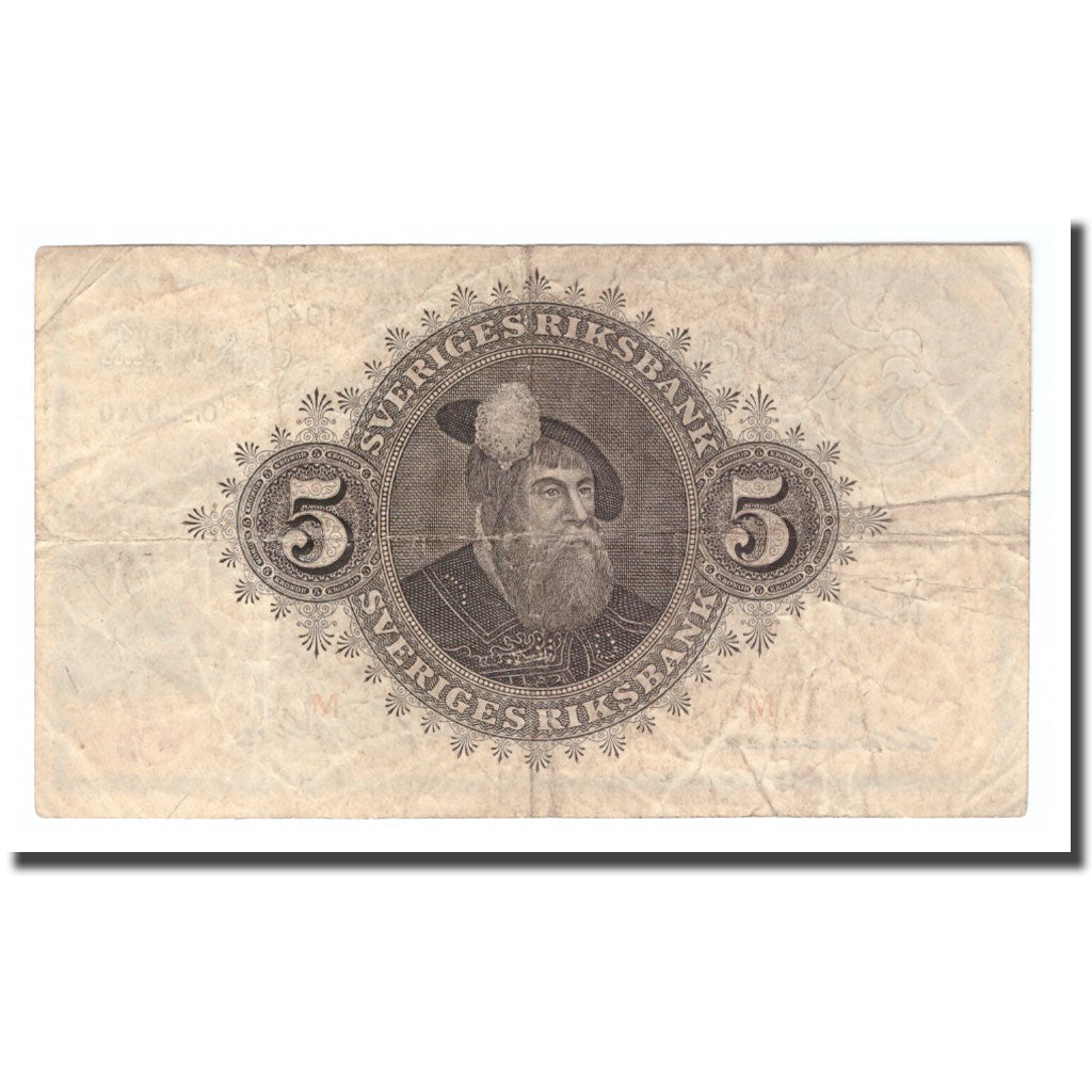 Banknot, Szwecja, 5 Kronor, 1949, 1949, KM:33af, VG(8-10)