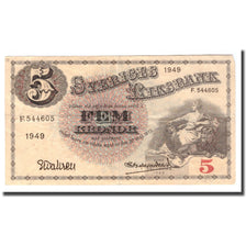 Banknote, Sweden, 5 Kronor, 1949, 1949, KM:33af, F(12-15)